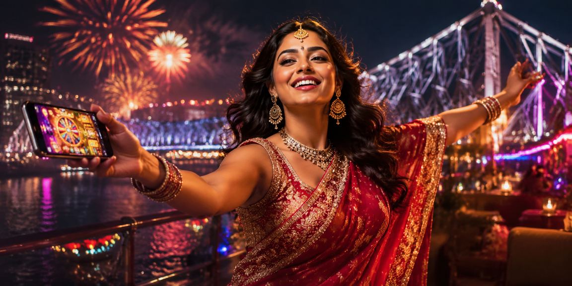 Mobile casino gaming with Indian saree
